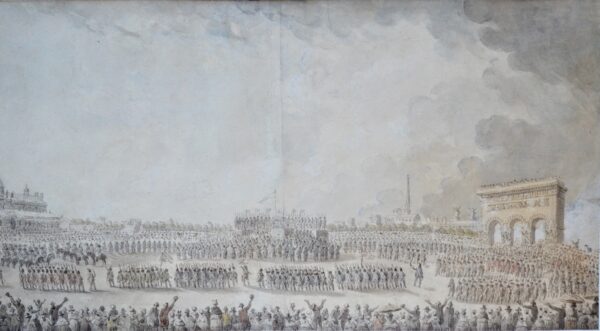 La fête de la Fédération, dessin original de Demachy.