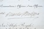 Brevet signé par le futur roi Charles X.