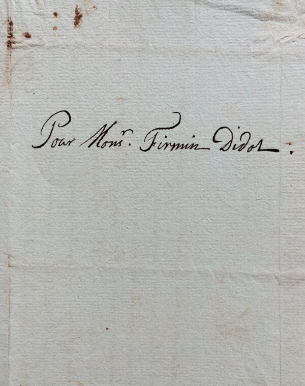 Le patriote grec Adamantios Coray (Koraïs) donne ses instructions à Firmin Didot