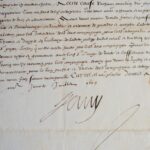 Rare lettre d'Henri IV sur la pêche du corail dans les royaumes de Tunis et d'Alger.