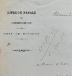 Lettre d'Hanoï du commandant Henri Rivière, deux mois avant sa mort
