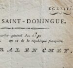 A la tête de l'Armée de Saint-Domingue, Donatien de Rochambeau donne ses instructions