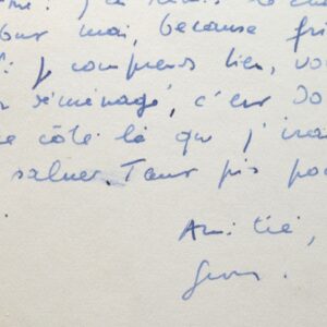 Georges Perros bloqué à Douarnenez.