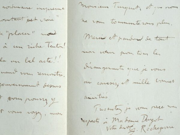 Georges Rochegrosse euphorique après la vente d'un tableau à "un riche Teuton".