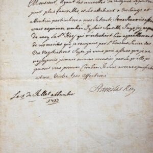 De Chambord, le roi Stanislas Leszczynski apprend de bonnes nouvelles de Turquie.