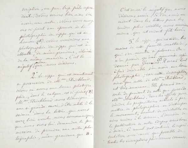 Ernest Renan recense les inscriptions phéniciennes de Malte pour le Corpus Inscriptionum Semiticarum.