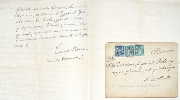 Ernest Renan recense les inscriptions phéniciennes de Malte pour le Corpus Inscriptionum Semiticarum.
