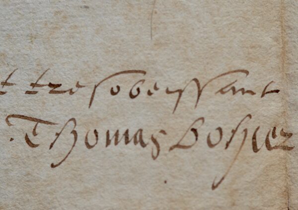 Rare lettre de Thomas Bohier à François 1er sur la reconstruction de Fontarrabie.