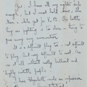 George-Bernard Shaw reconnait la difficulté de jouer Arms & the Man.