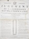 Condamnation à mort de 11 rebelles lyonnais sous la Terreur.