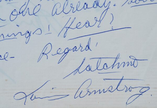 Louis Armstrong attentif aux nouveaux talents