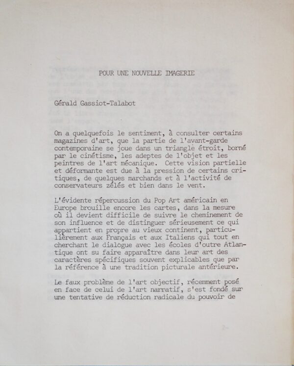 Manuscrits fondateurs du Groupe Européen d'Art Narratif