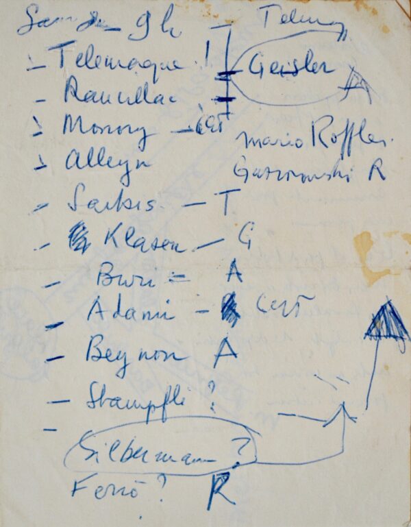 Manuscrits fondateurs du Groupe Européen d'Art Narratif