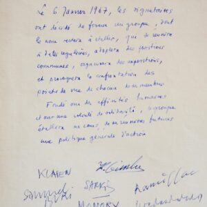 Manuscrits fondateurs du Groupe Européen d'Art Narratif