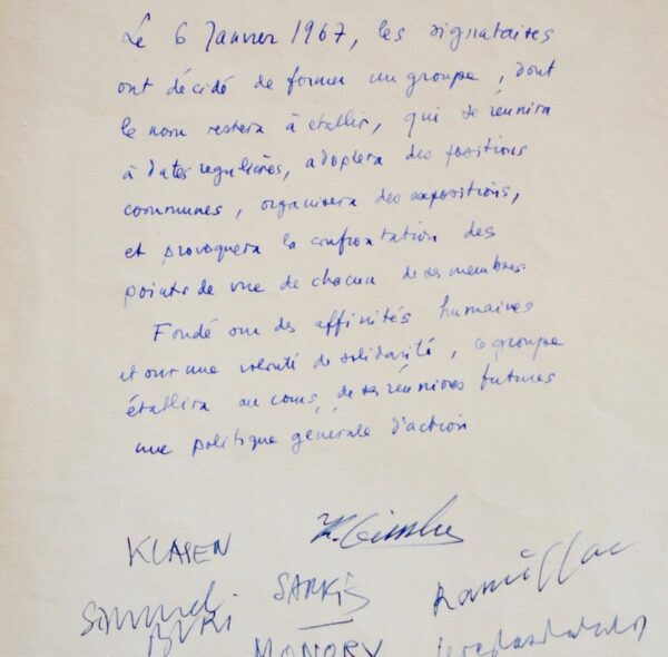 Manuscrits fondateurs du Groupe Européen d'Art Narratif