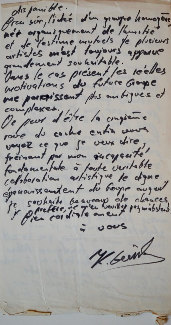 Manuscrits fondateurs du Groupe Européen d'Art Narratif