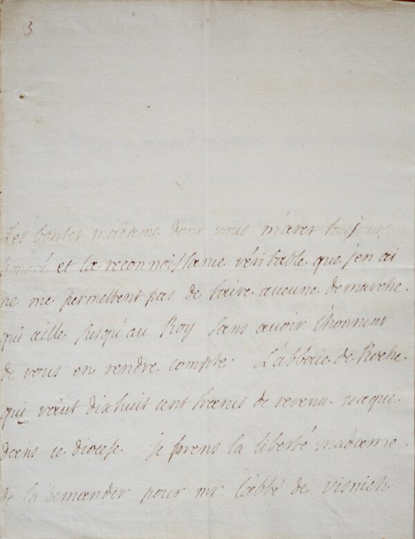 Deux lettres de l'évêque d'Auxerre à Madame de Maintenon
