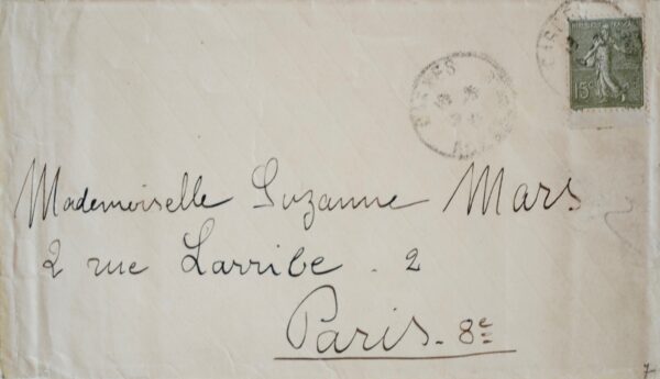 Envoi autographe de Renoir sur la reproduction d'un de ses tableaux