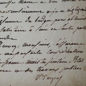 Le ministre d'Argout refuse à Redouté une place de professeur et une augmentation de salaire