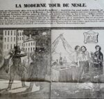 Placard relatant un fait divers criminel contre des jeunes filles, à Paris