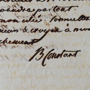 Benjamin Constant se bat contre la censure