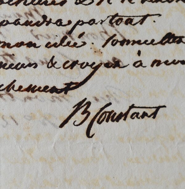 Benjamin Constant se bat contre la censure