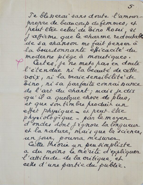 Marcel Pagnol et le pouvoir de séduction de Tino Rossi