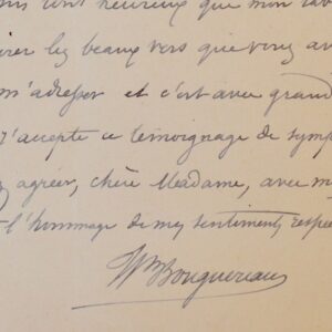 Bouguereau évoque ses travaux