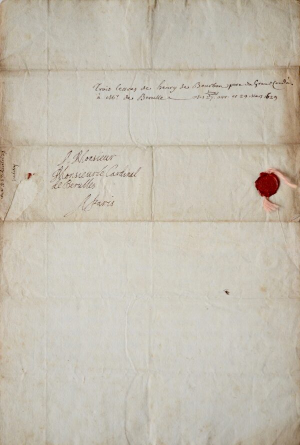 Le prince de Condé ouvre les États de Bretagne à Vannes