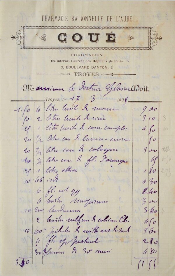 Ordonnances du docteur Émile Coué, l'inventeur de la Méthode Coué