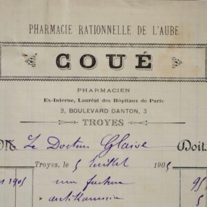 Ordonnances du docteur Émile Coué, l'inventeur de la Méthode Coué