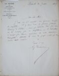 Correspondance de Gaston Tissandier avec Maurice Dreyfous