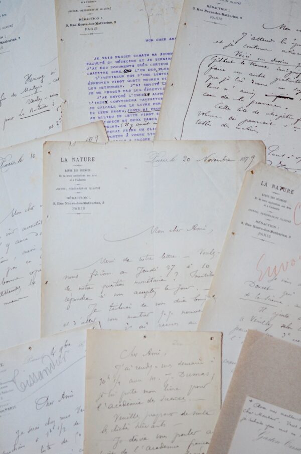 Correspondance de Gaston Tissandier avec Maurice Dreyfous