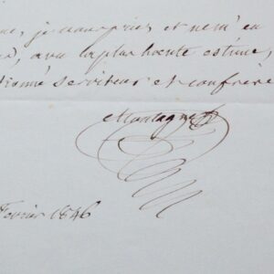 Deux lettres de Camille Montagne à Jules Desnoyers et Henri Milne-Edwards