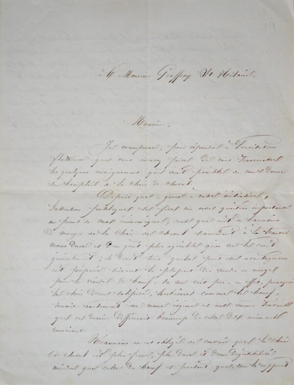 Le vétérinaire Colin parle de la chair du cheval : les prémices des farines animales ?