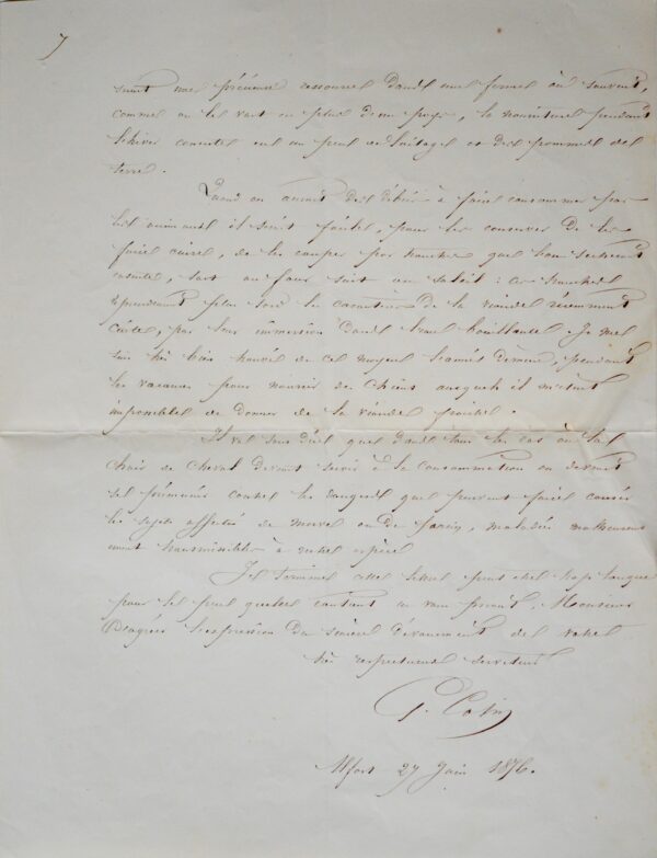 Le vétérinaire Colin parle de la chair du cheval : les prémices des farines animales ?