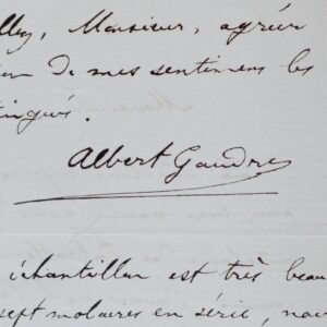 Gaudry et la mâchoire du Palaeotherium magnum