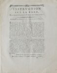 Deux imprimés relatifs à la maladie de la rage, vers 1800 et 1812