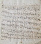 Parchemin daté de 1297, en français