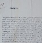 Manifeste du Comte de Chambord, 25 octobre 1852