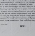 Manifeste du Comte de Chambord, 25 octobre 1852