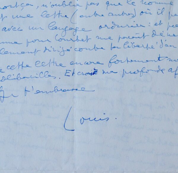 Aragon à Georges Besson : sa maladie, Boudaille, Courbet, Elsa, Bernard Lorjou, etc.