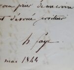 Faye transmet à Dien les positions de la comète de 1843 et 1844