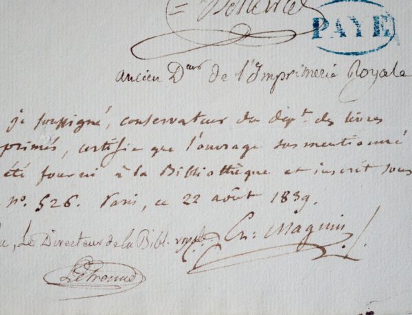 L'imprimeur Marcel vend un Dictionnaire Persan imprimé à Calcutta