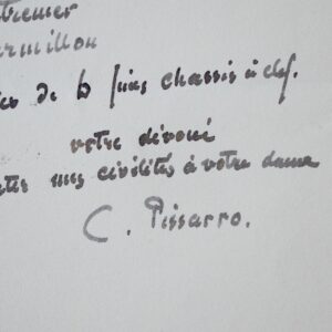 Pissarro commande du matériel pour peindre ses vues du Louvre