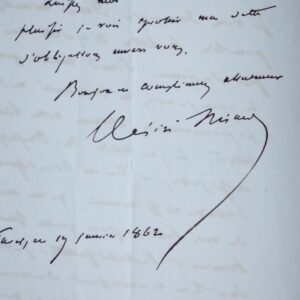 Désiré Nisard loue le talent de Barbey d'Aurevilly