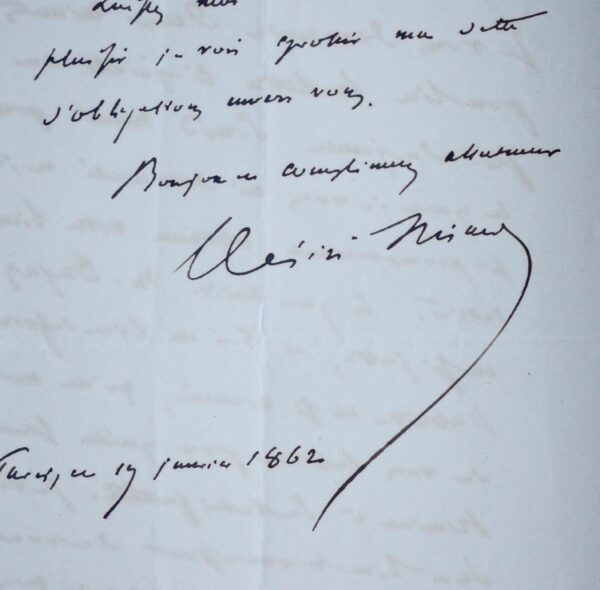 Désiré Nisard loue le talent de Barbey d'Aurevilly