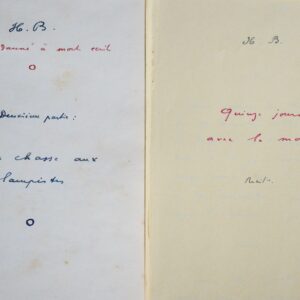 Henri Béraud : manuscrit de Quinze jours avec la mort et documents