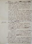 Manuscrit de la préface de Manon Lescaut, par Maupassant