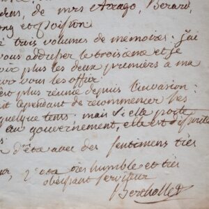 Berthollet défend sa Société d'Arcueil